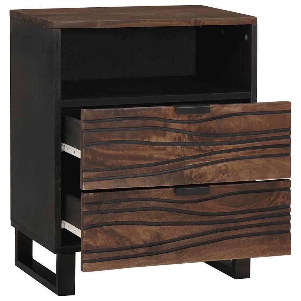 vidaXL Nachttisch Nachttisch Walnuss 50 x 33 x 62 cm Holzwerkstoff (1-St)