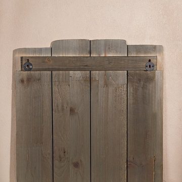 Melko Garderobenpaneel Garderobenleiste Wandpaneel Garderobe aus Holz 60 cm Shabby Chic Paneel Garderobe (Stück), Paulownienholz