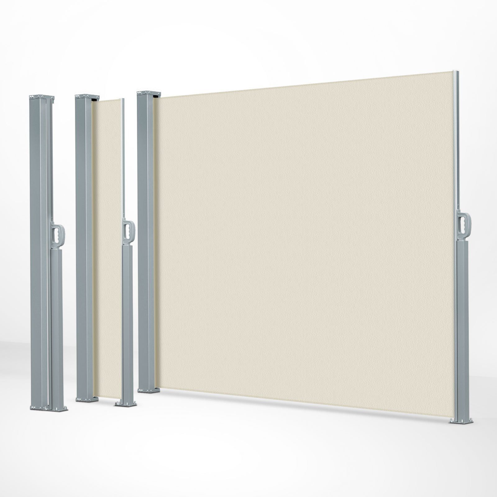 Balkon Sichtschutz – 115 Cm Hoch, 900 Cm Lang, Cremefarben, Mit Kabelbindern & Schnur (wind- & UV-beständig)