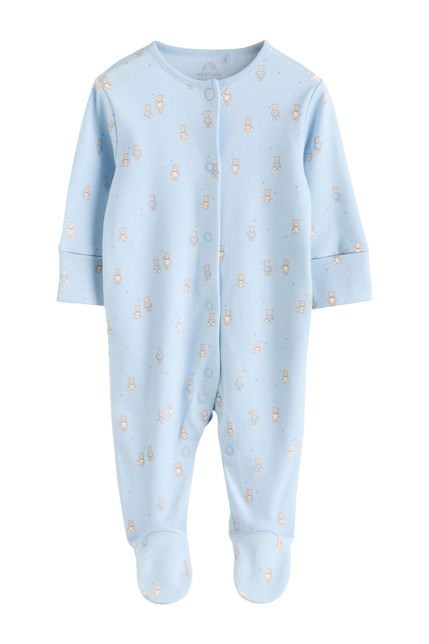 Next Schlafoverall 4er-Pack Baby-Schlafanzüge, Bär (4-tlg) – Bild 3 von 5