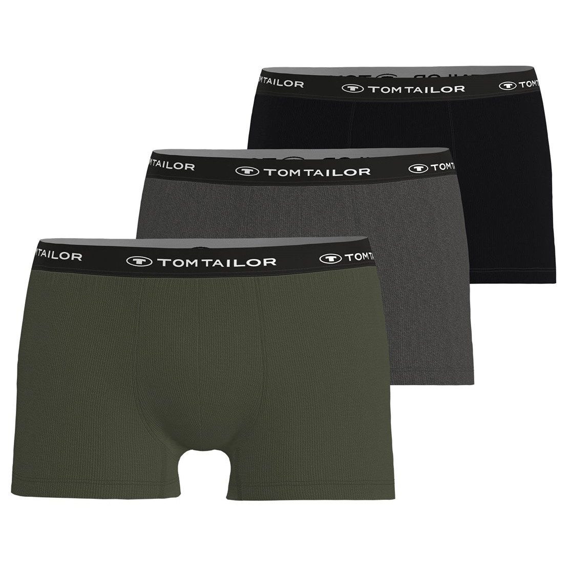 TOM TAILOR Boxershorts BUFFER (3-St) mit kürzerem Bein im 3er Pack günstig online kaufen