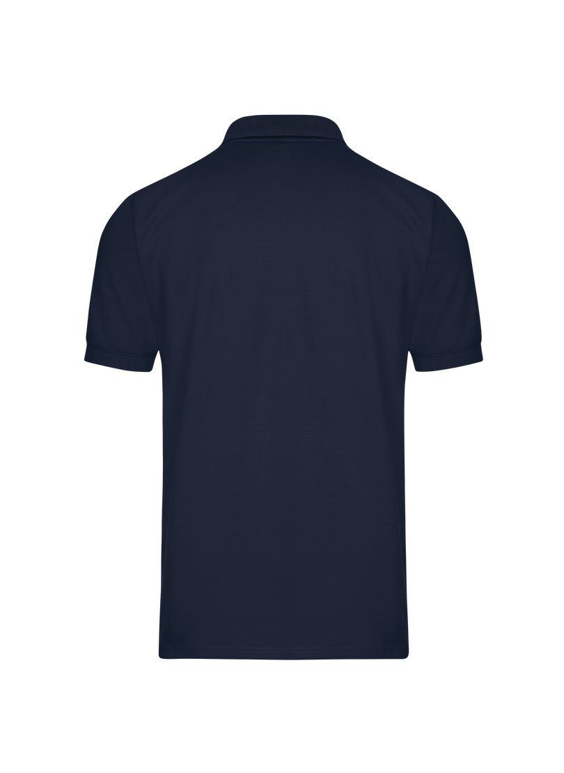 Trigema Poloshirt navy Polohemd Brusttasche mit TRIGEMA