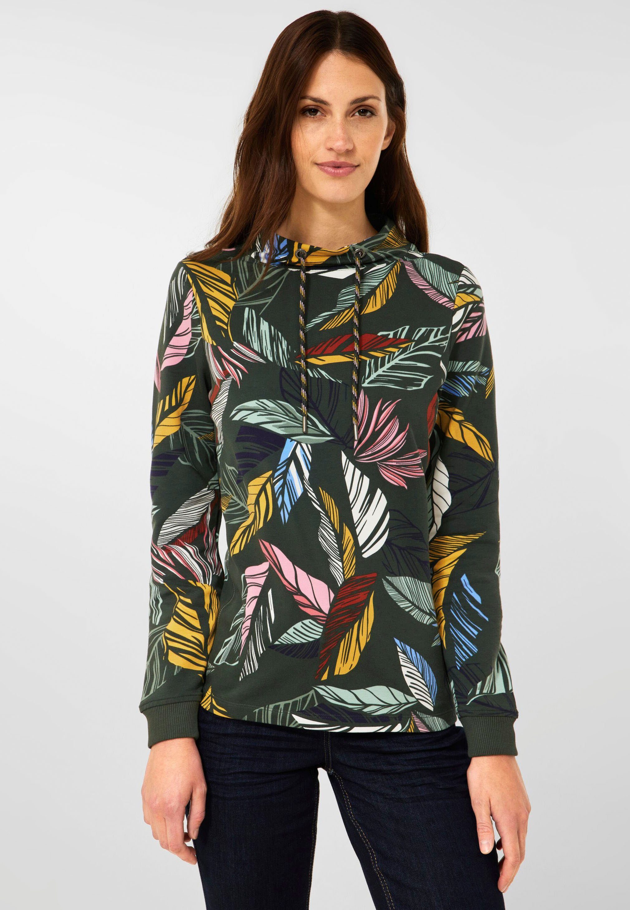 Cecil Sweatshirt mit stylischem Blätterprint | OTTO