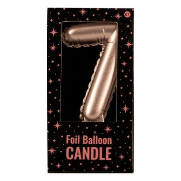 PD-Party Geburtstagskerze Ballon Kerze Zahl 7