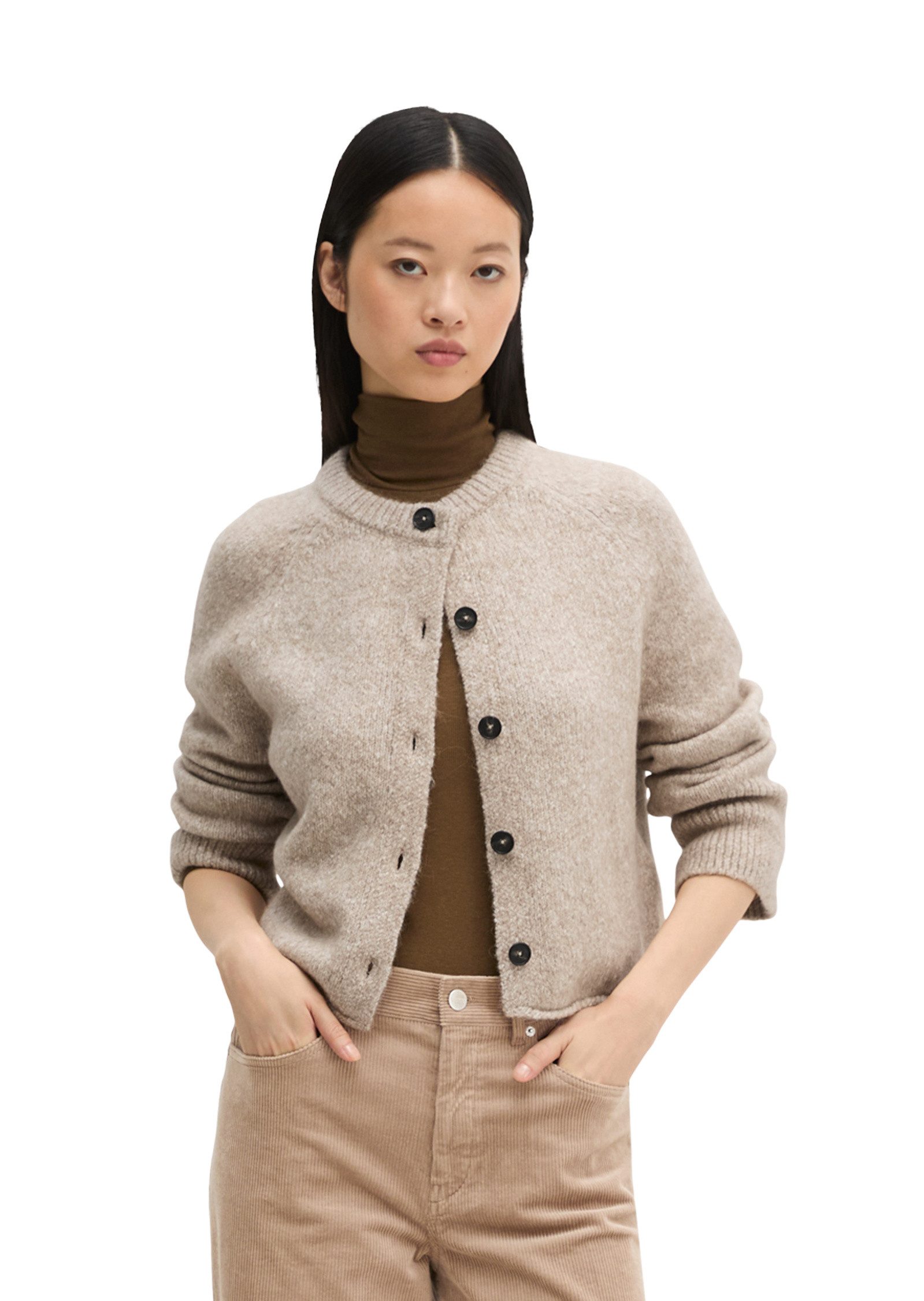 Marc O'Polo Cardigan aus kuscheligem Organic Cotton-Alpakawolle-Mix
