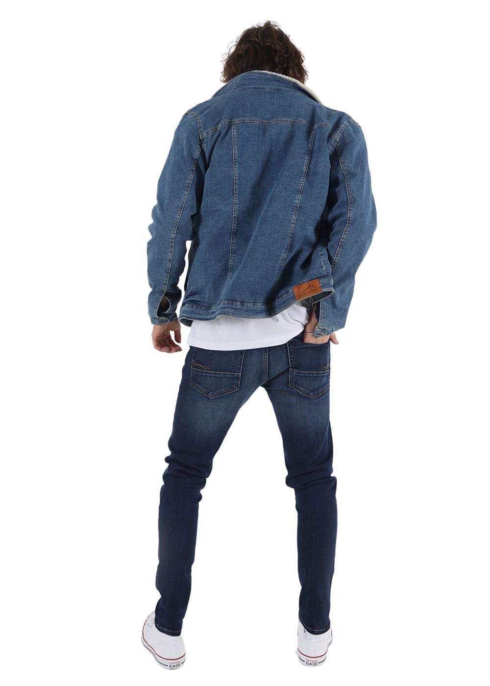 MARCEL mit Sweep Slim-fit-Jeans Miracle of Blue Stretch Denim