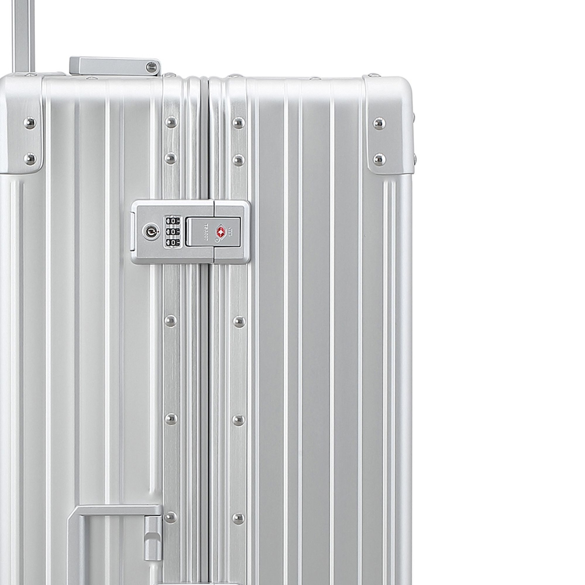 ALEON Hartschalen-Trolley Traveler, 4 Rollen, Aluminium