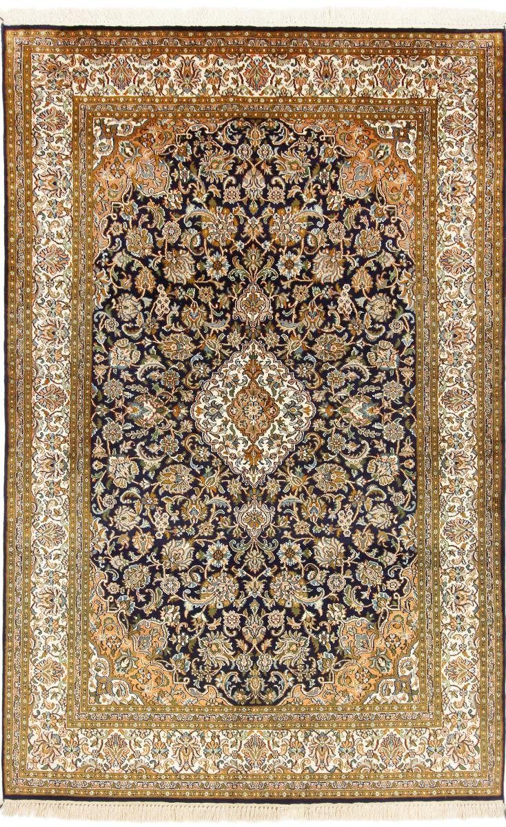 Orientteppich, Nain Handgeknüpfter Kaschmir 4 Seide rechteckig, Trading, mm Seidenteppich Höhe: 120x185