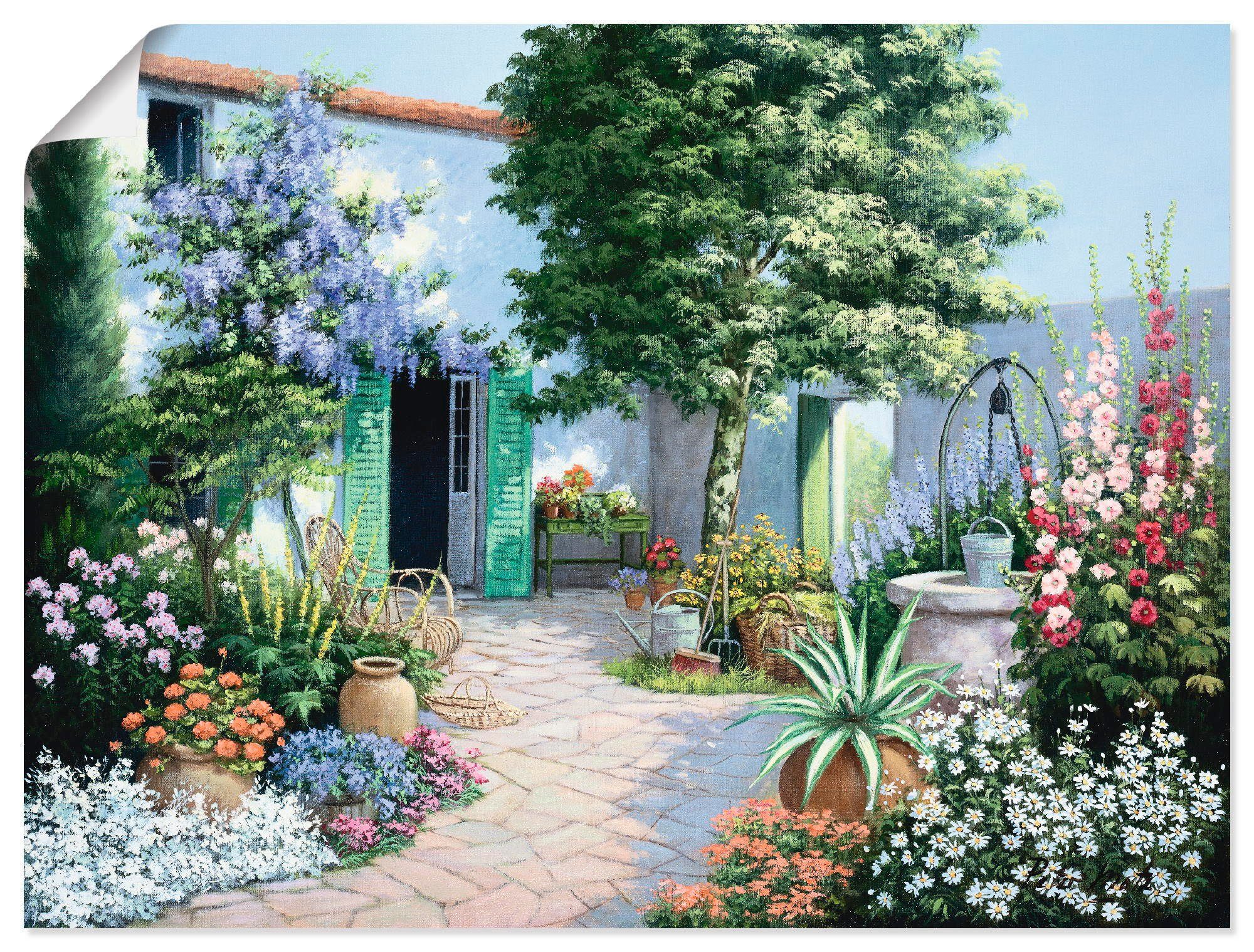 Artland Wandbild Ein kleines Paradies, Garten günstig online kaufen