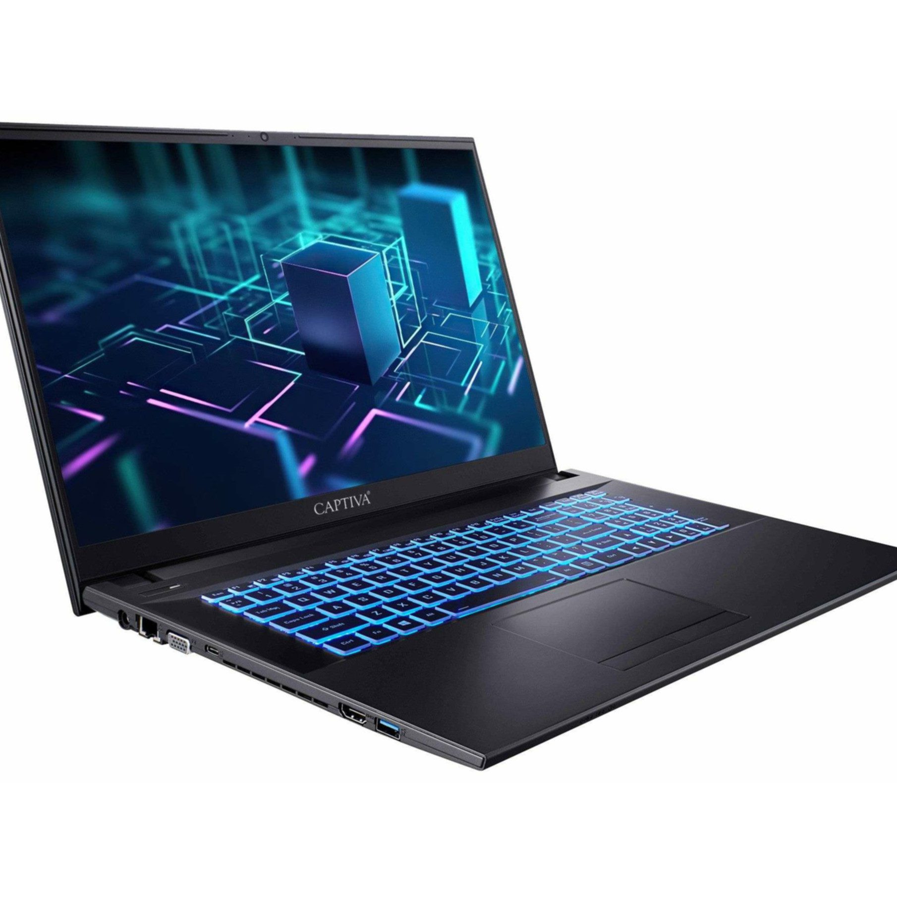 CAPTIVA Power Starter I76-030 Notebook (43.9 cm/17.3 Zoll, INTEL Core i7 1255U, Intel Iris Xe Graphics, 8 GB, 250 GB SSD, WLAN & Bluetooth, Tastatur: DE Layout, Windows 11 Home)