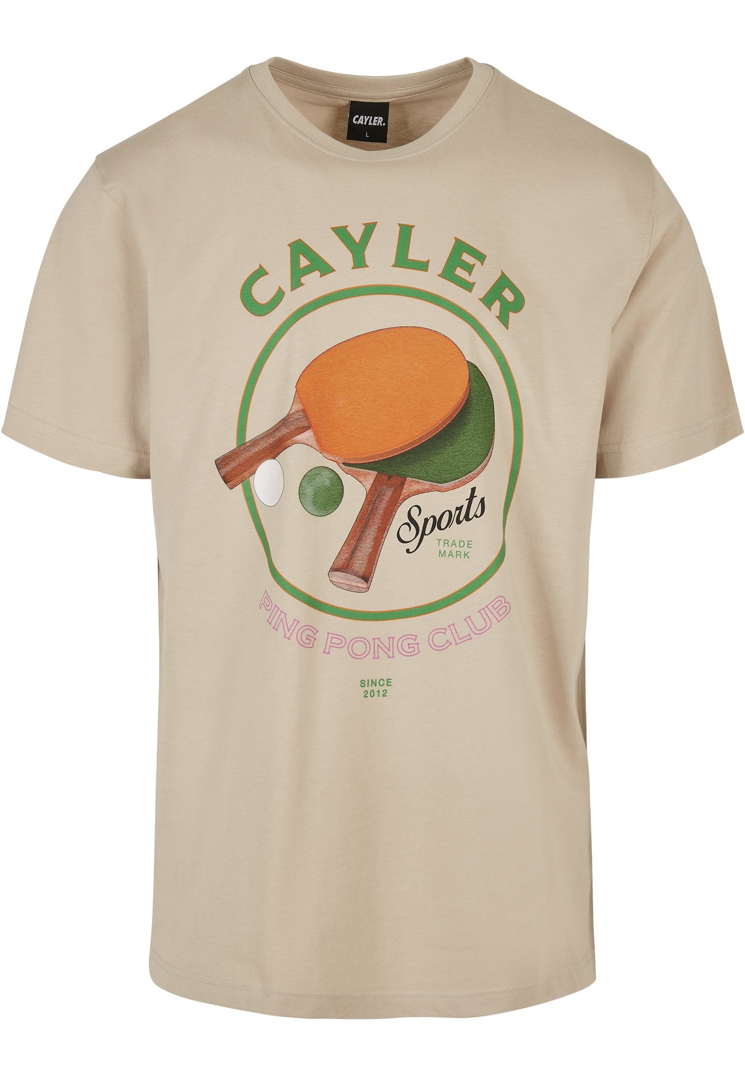 CAYLER & SONS Ping C&S sand (1-tlg) Club Kurzarmshirt Tee Pong Herren