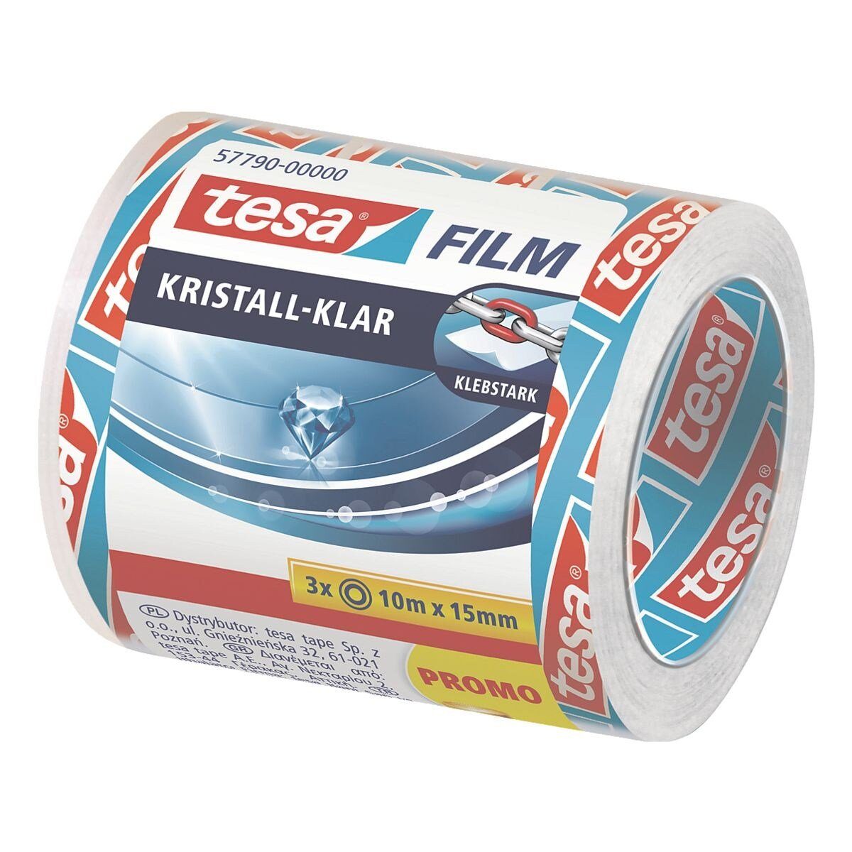 tesa Klebeband kristall-klar (3-St) 15 mm/10 m, unsichtbar, stark klebend u günstig online kaufen