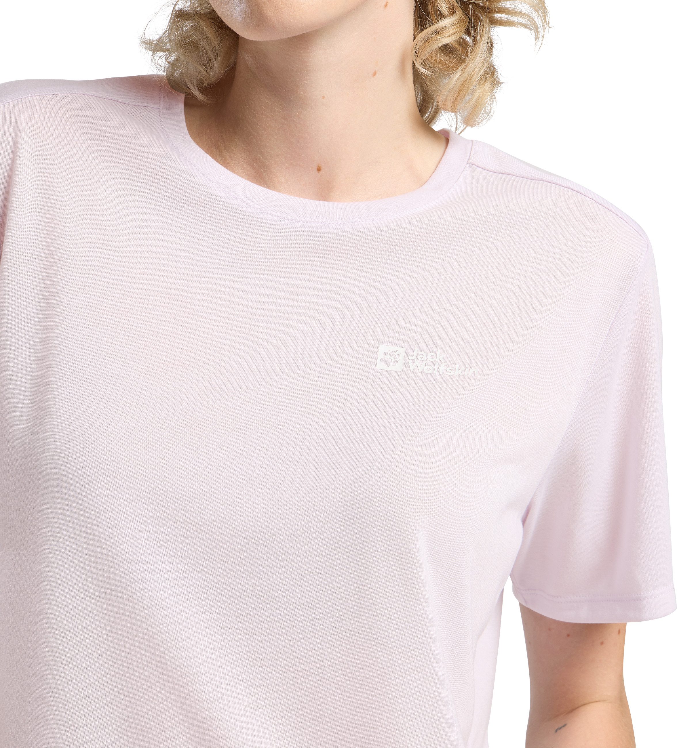 Jack Wolfskin Funktionsshirt VONNAN S/S T W leichtes und atmungsaktives TEXADRI-Material, moderne Passform