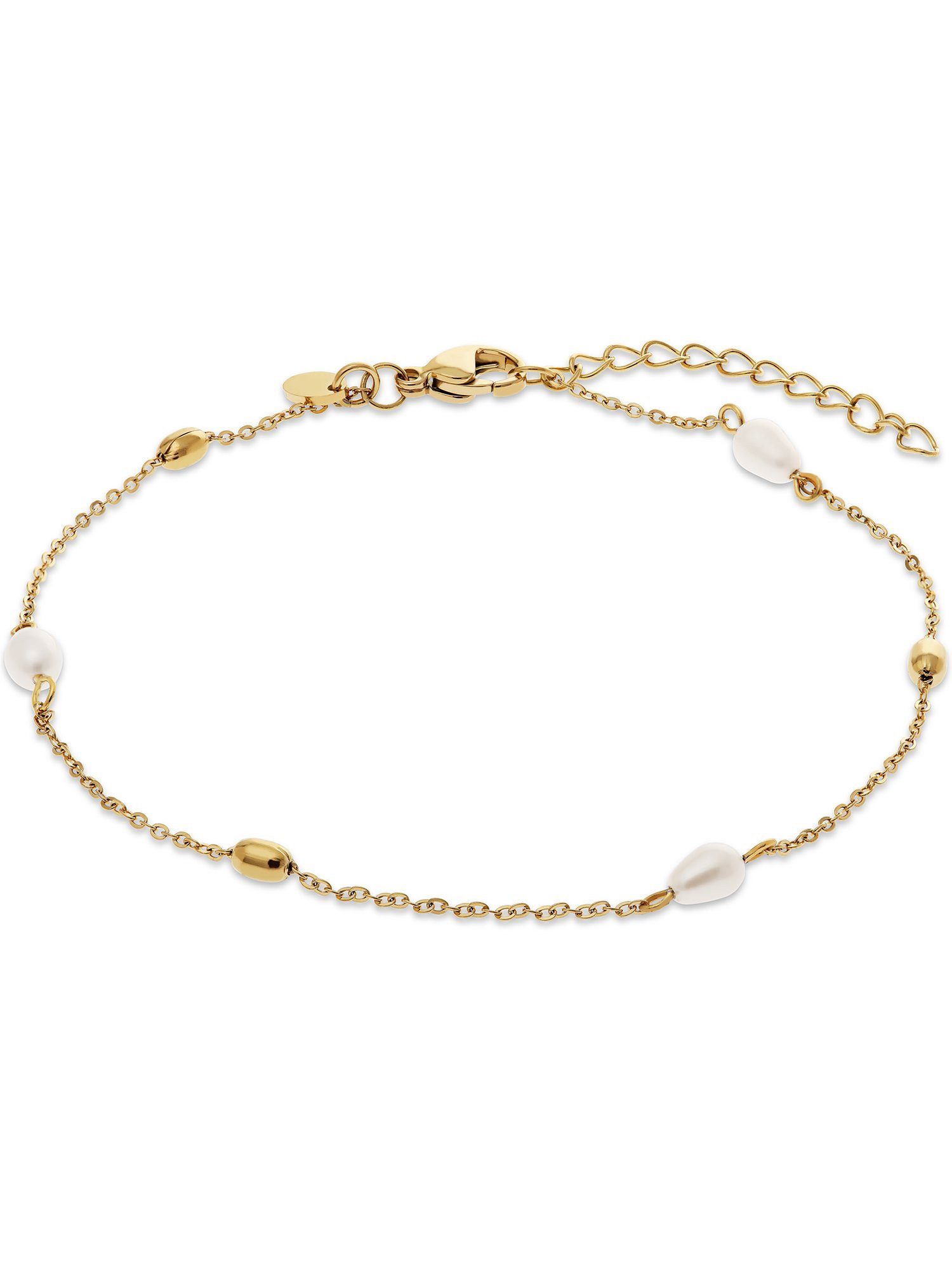 Fußkette FAVS Damen-Fußkette Edelstahl Muschelkern