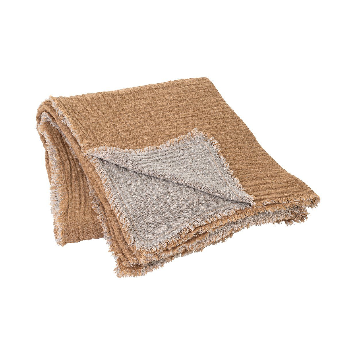 blomus -DOUBLE-, Sofadecke, Tagesdecke Wolldecke, blomus Tan Decke, Kuscheldecke