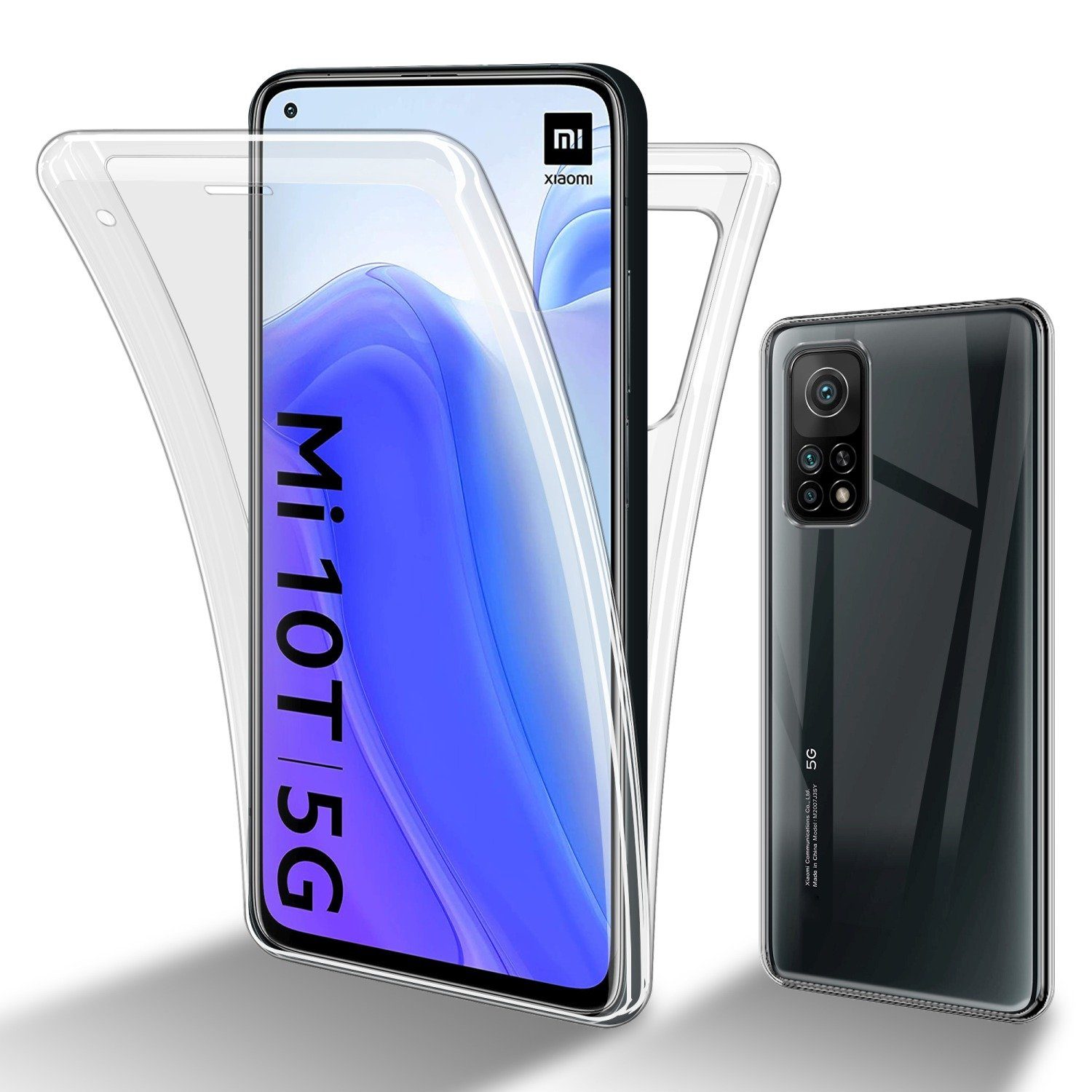 Cadorabo Handyhülle für Xiaomi Mi 10T / Mi 10T PRO Hülle Xiaomi Mi 10T / Mi 10T PRO, Flexible Case Handy Schutzhülle - Hülle - Back Cover 360° Grad