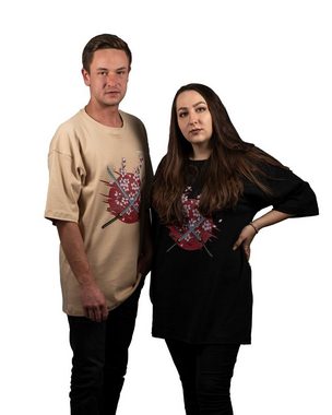 EMPIRE-THIRTEEN Oversize-Shirt SAKURA "SAKURA" Print auf der Vorderseite, Print, Logodruck, oversized