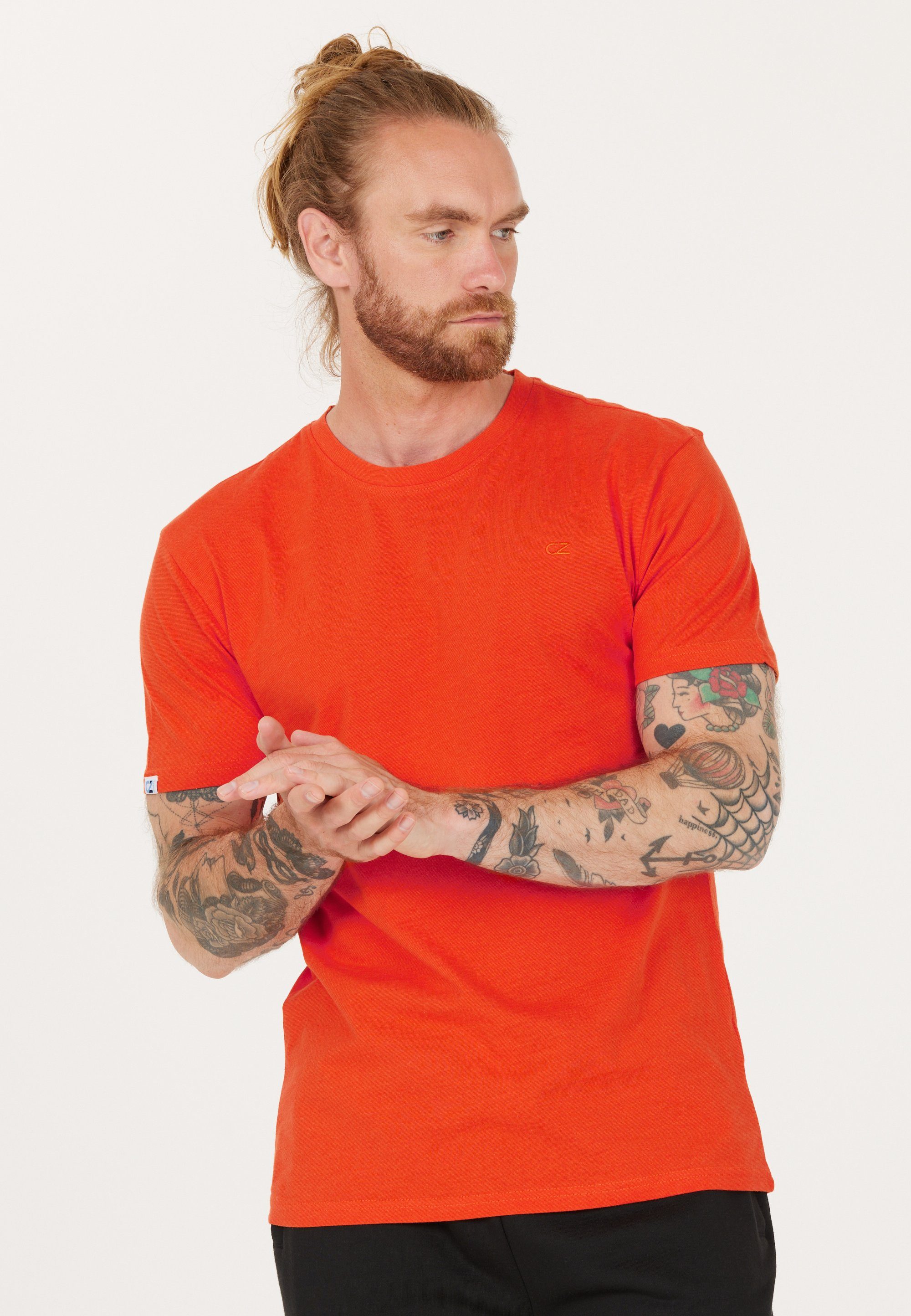 CRUZ Funktionsshirt Hamill in schlichtem Design orange