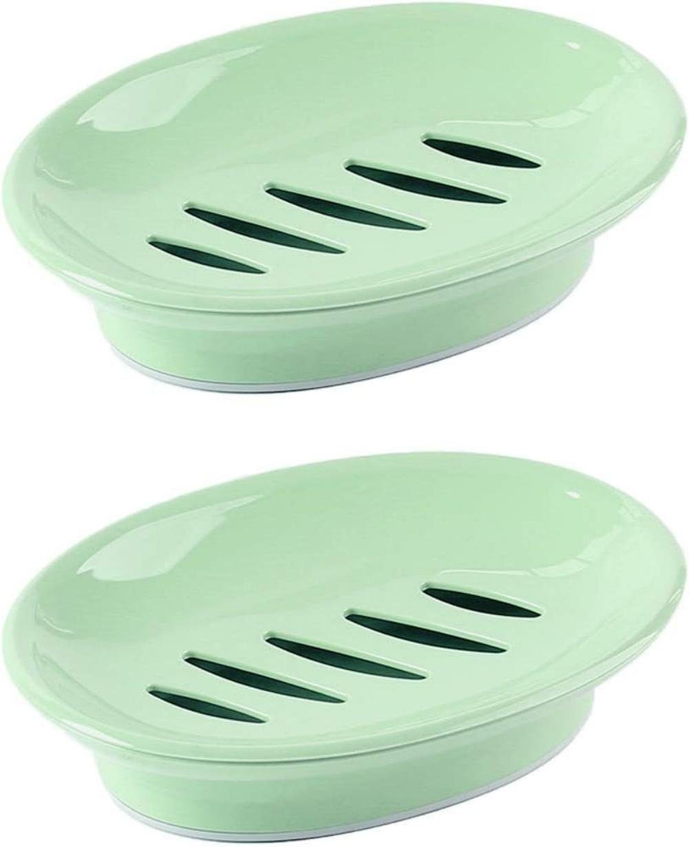 TUABUR Seifenablage 2er-Pack leicht zu Badezimmer und Küche Seifenhalter für Grün reinigender