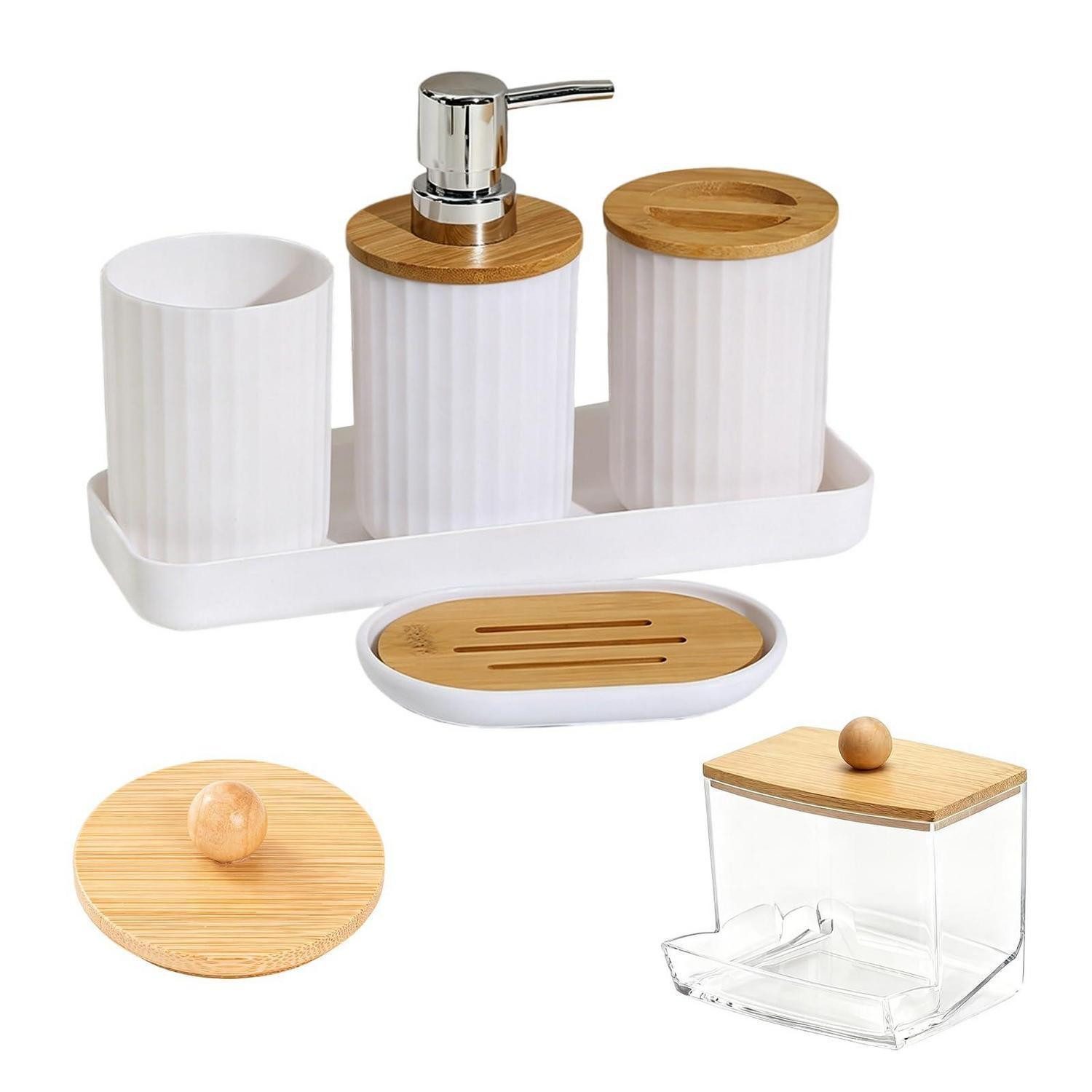 LuxusKollektion Badaccessoire-Set Badezimmer Set 6-teilig