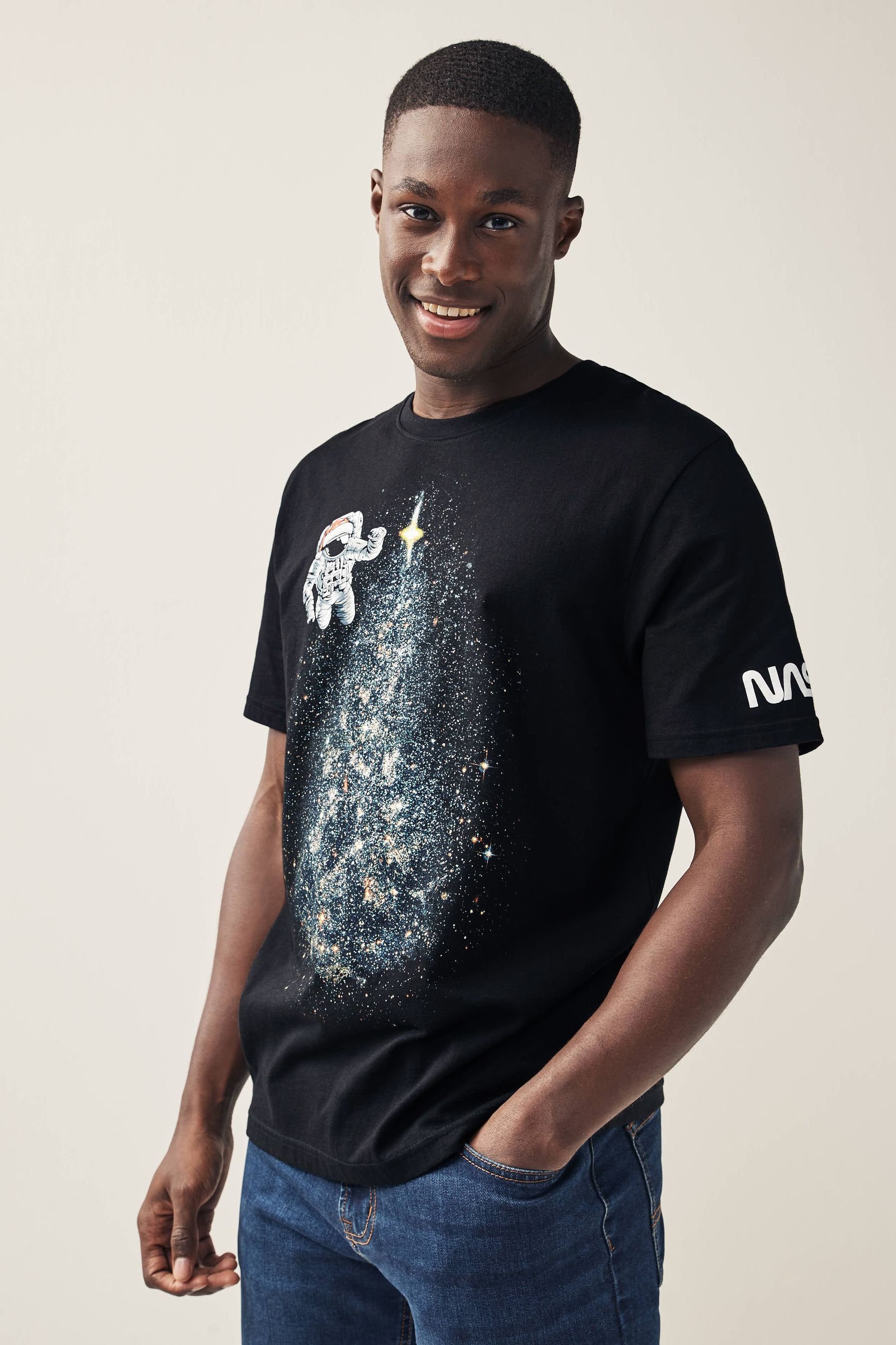 (1-tlg) T-Shirt Lizenz-T-Shirt Next NASA