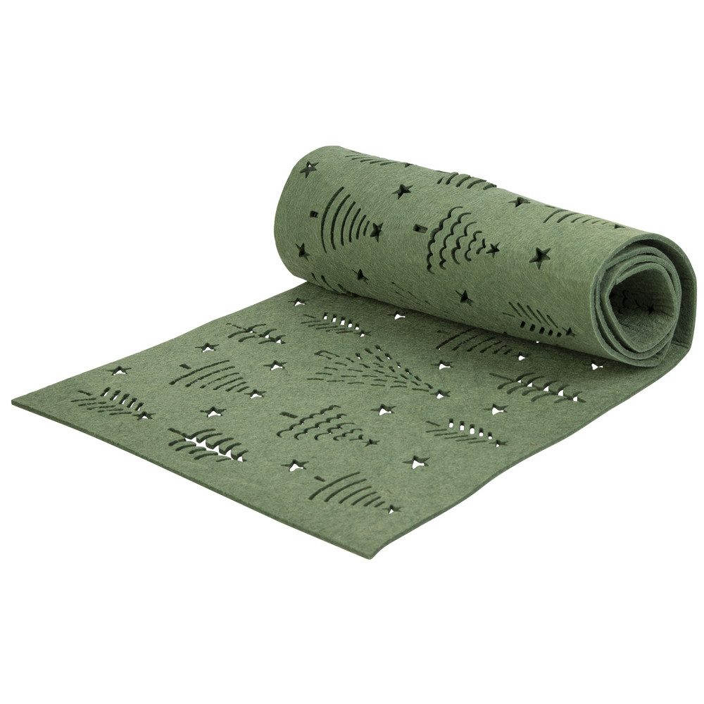 MICA Tischläufer Tischläufer Tannen - grün - ca. 120 x 30 cm günstig online kaufen