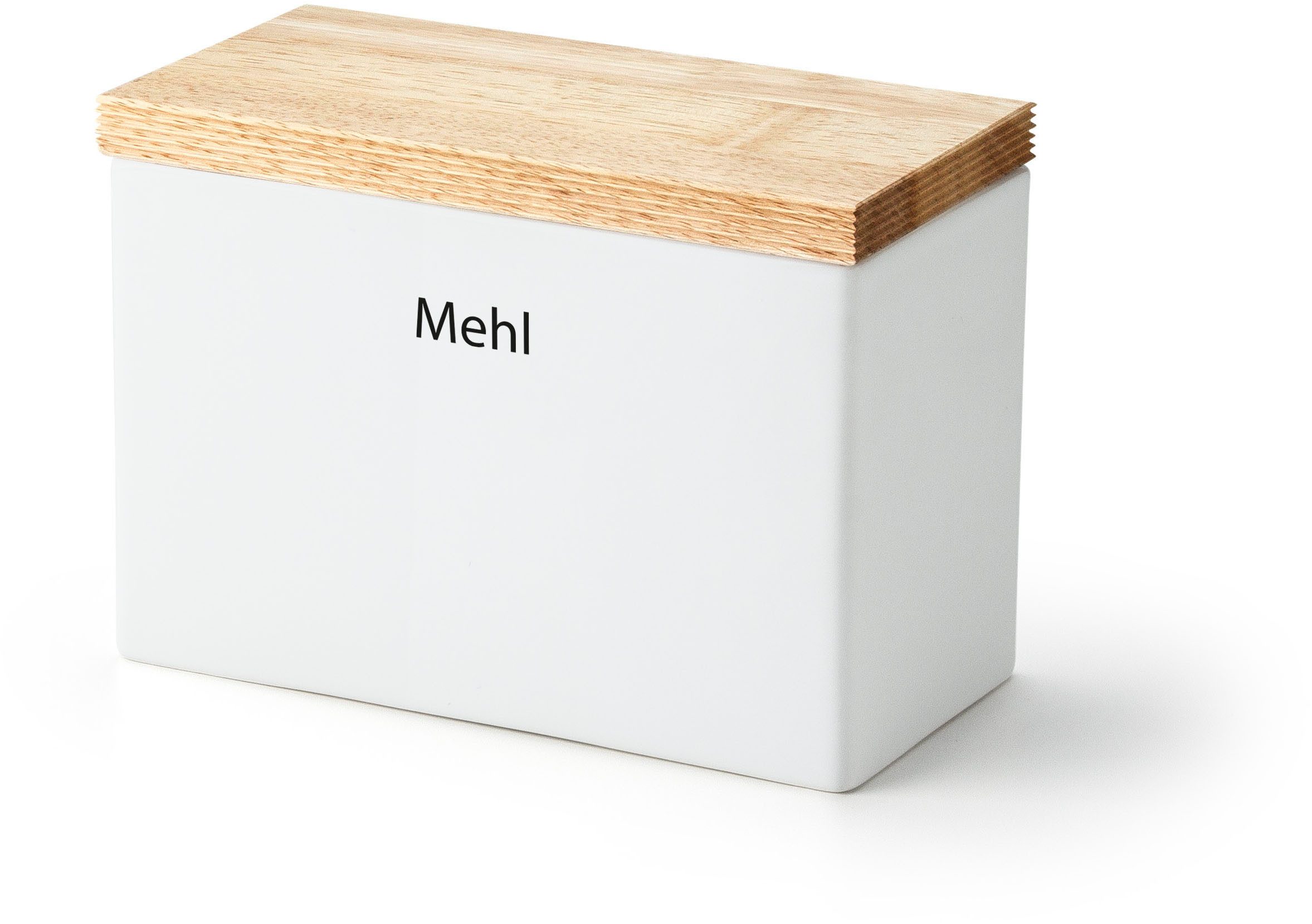 Continenta Vorratsdose, Keramik, (1-tlg), Keramik, mit Holzdeckel, luftdicht zum Verschließen