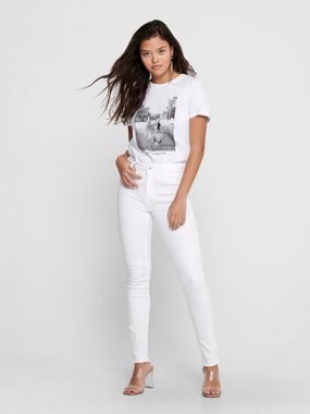 ONLY Stretch-Jeans OnlBlush Skinny-Fit ausgefranste Kanten