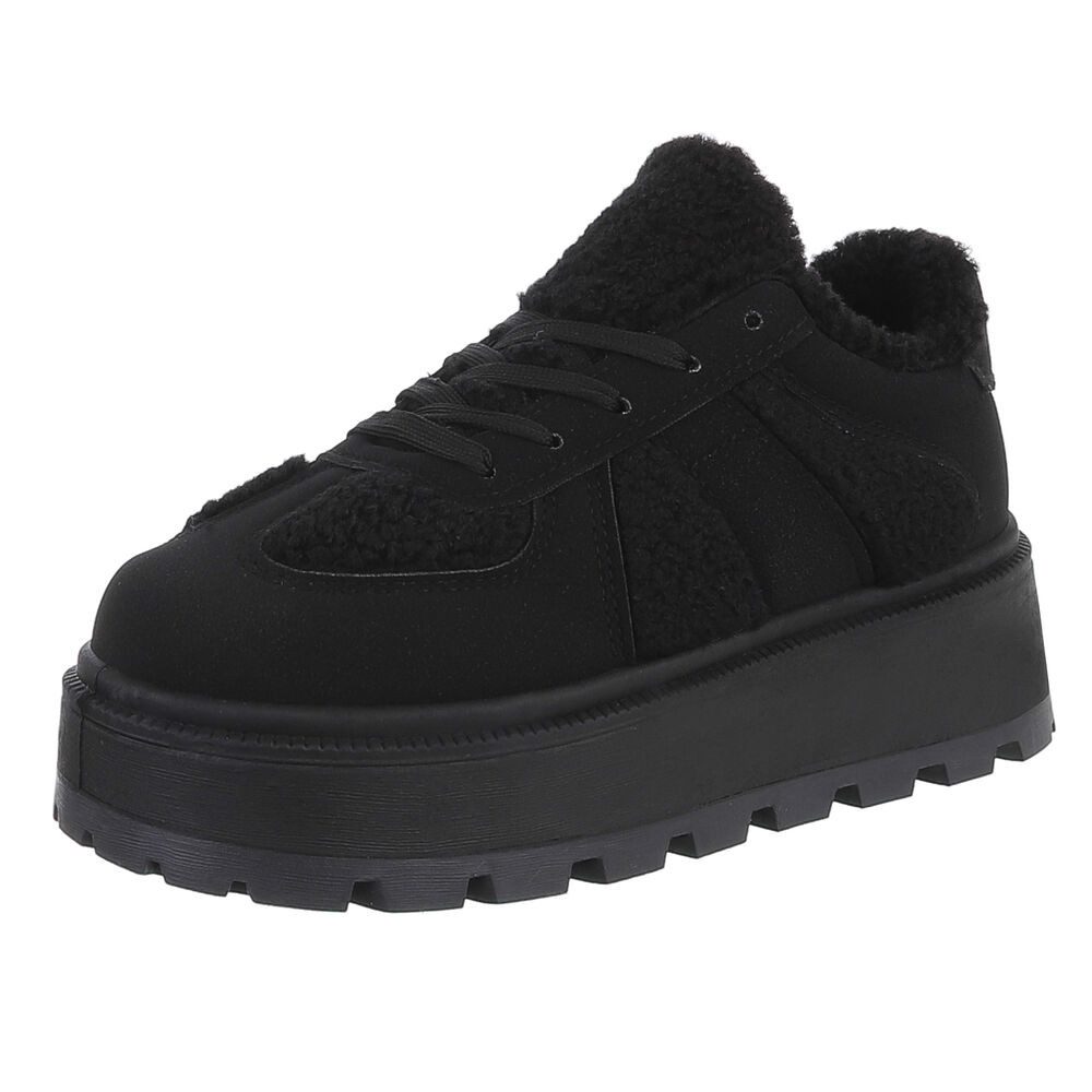 Ital-Design Kuscheliger Sneaker mit robuster Sohle für Damen Snowboots (907 günstig online kaufen