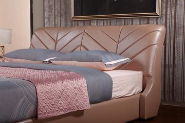 JVmoebel Bett Modernes Luxus Design Bett XXL Betten Stil Hotel Leder 180x200cm
