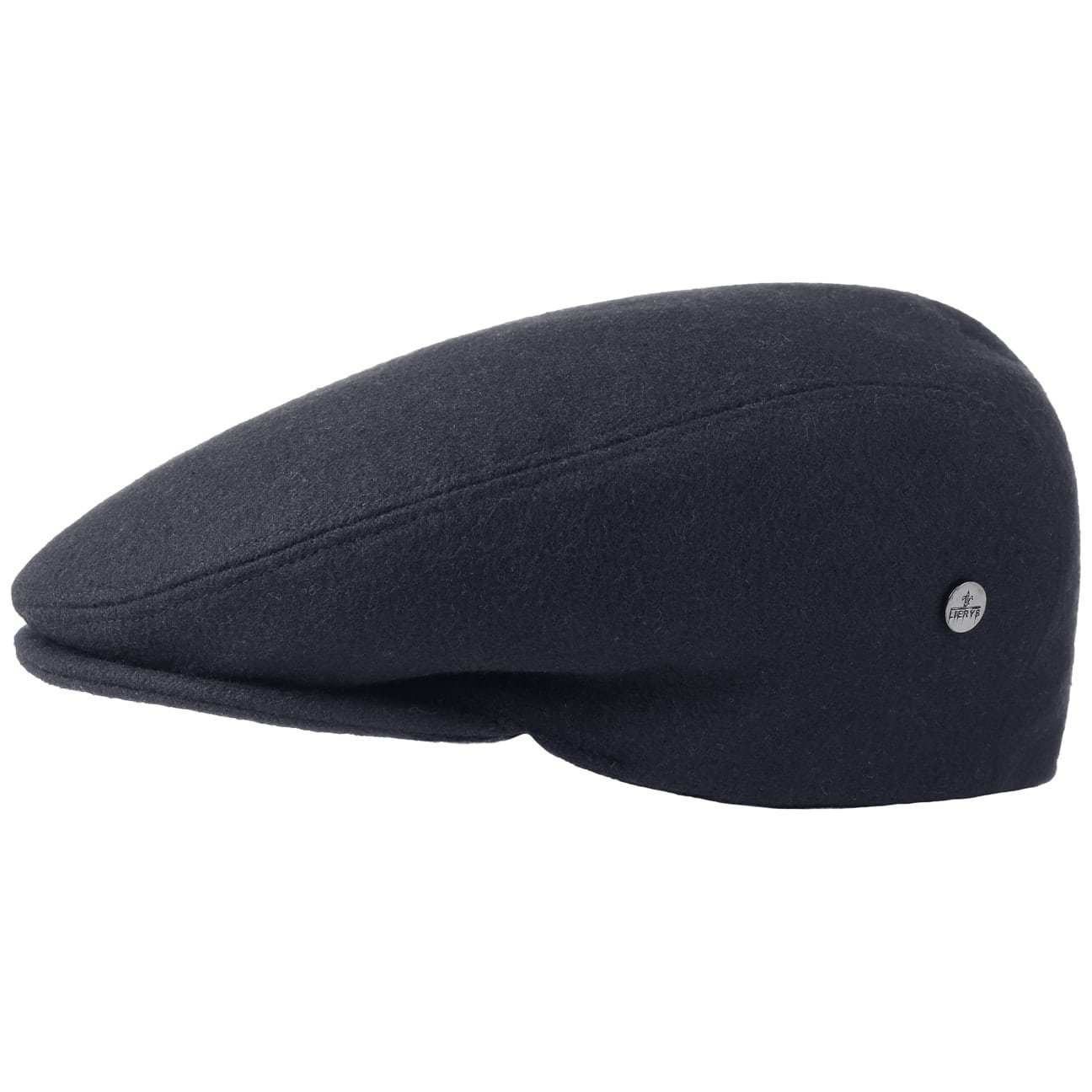 Lierys Flat Cap (1-St) Flatcap mit Schirm, Made in Italy blau