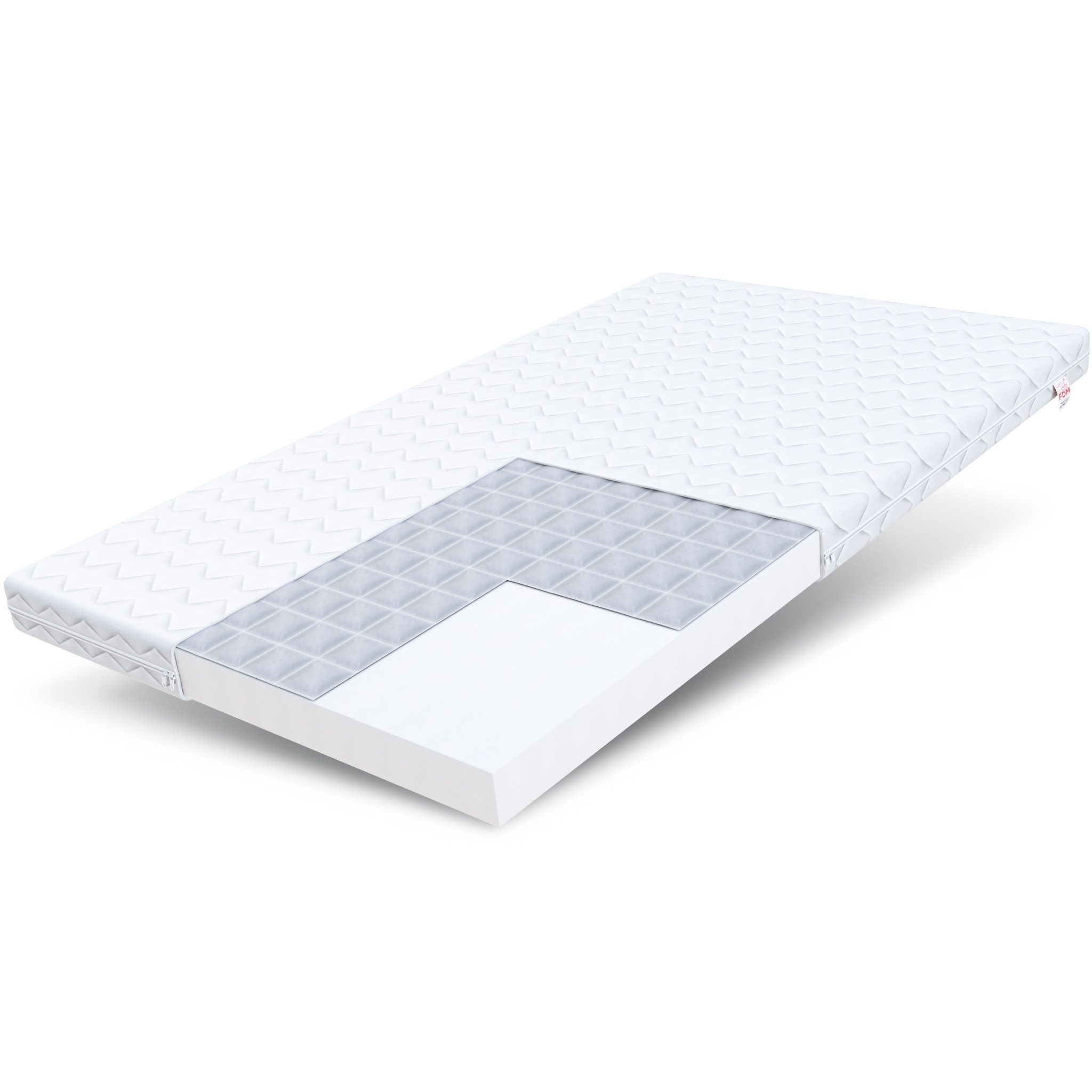 Kindermatratze BABY CARE Matratze 80x180 90x180 90x190 90x200 cm & weitere Größen, FDM, 9 cm hoch, (Babymatratze, waschbarer Bezug), Wendematratze mit zwei unterschiedlich festen Liegeseiten