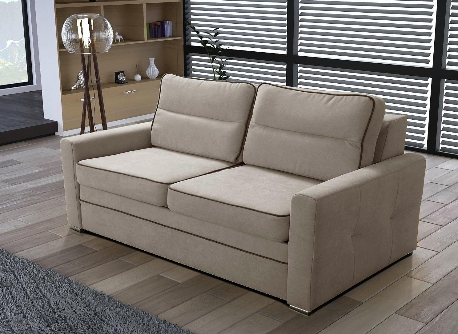 JVmoebel Mit Bettfunktion Sofa, Beige