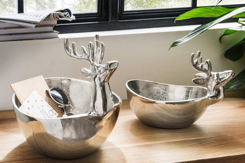 Main Möbel Dekofigur Dekoschale 29x23cm "Hirsch" günstig online kaufen