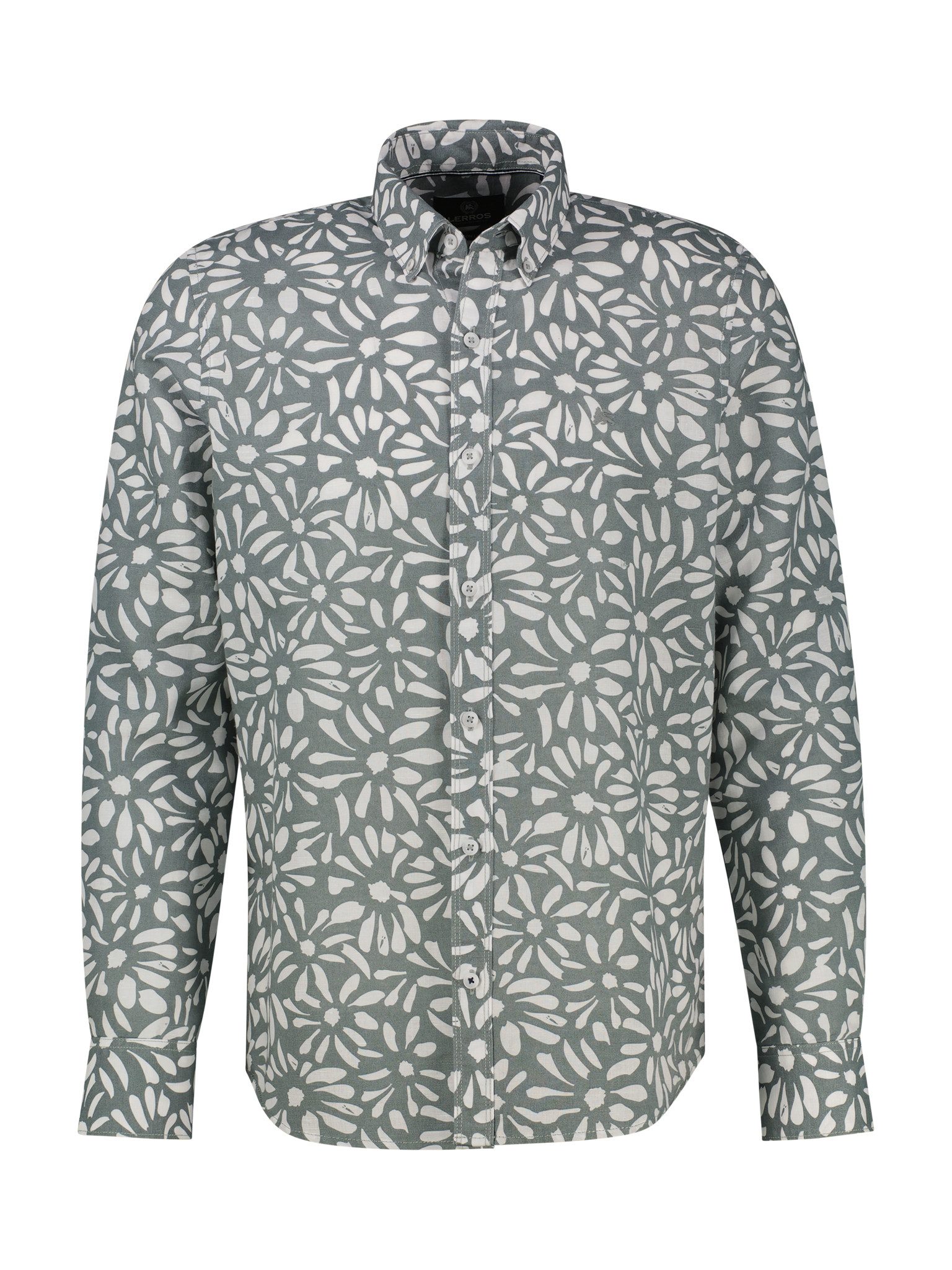 LERROS Langarmhemd mit All-Over Print