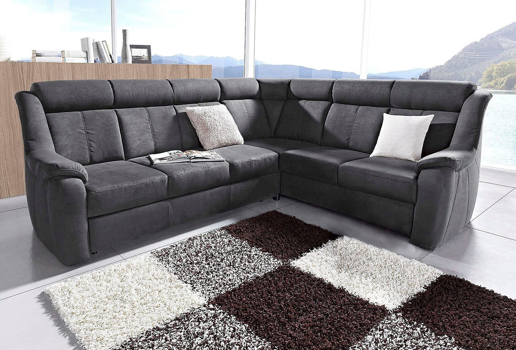 sit&more Ecksofa "Basel L-Form", wahlweise mit Relaxfunktion günstig online kaufen