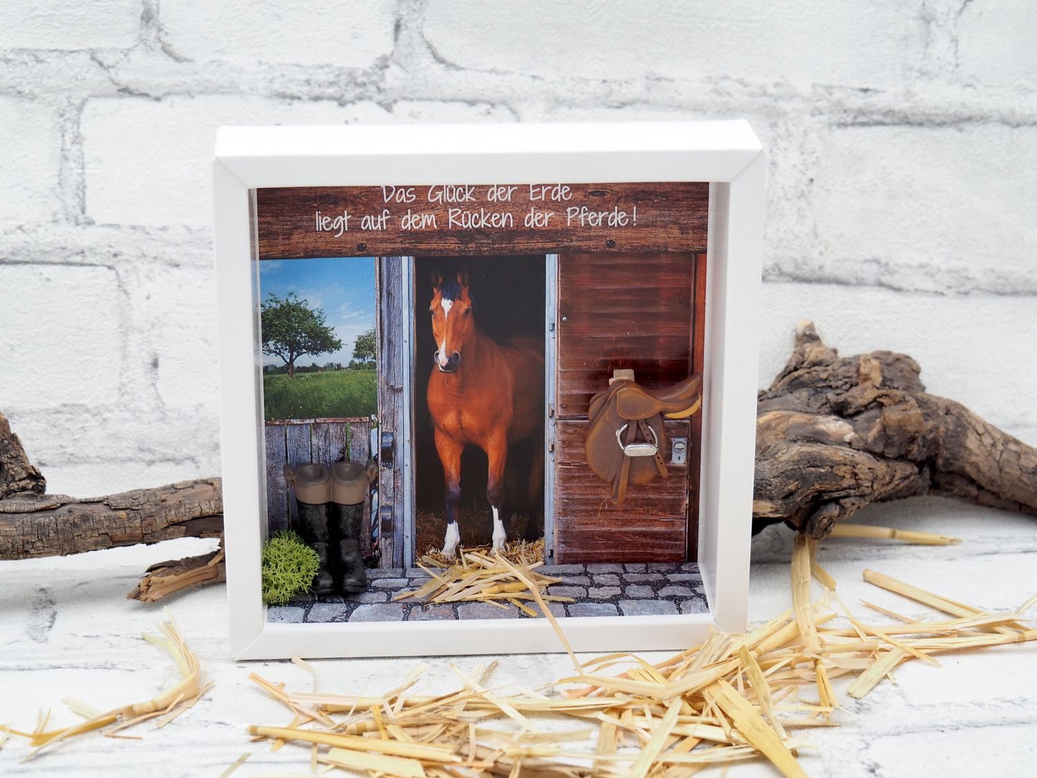 ZauberDeko Geschenkbox Geldgeschenk Verpackung Reiten Pferd Pferdestall Stall Ponyhof – Bild 3 von 4