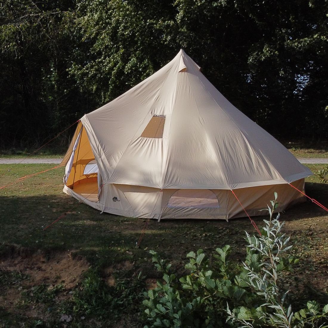 yourGEAR Tipi-Zelt Zelt Personen: Desert 8 Vordach, mit Tipi Pro Camping UV50+ 8 yourGEAR Baumwolle