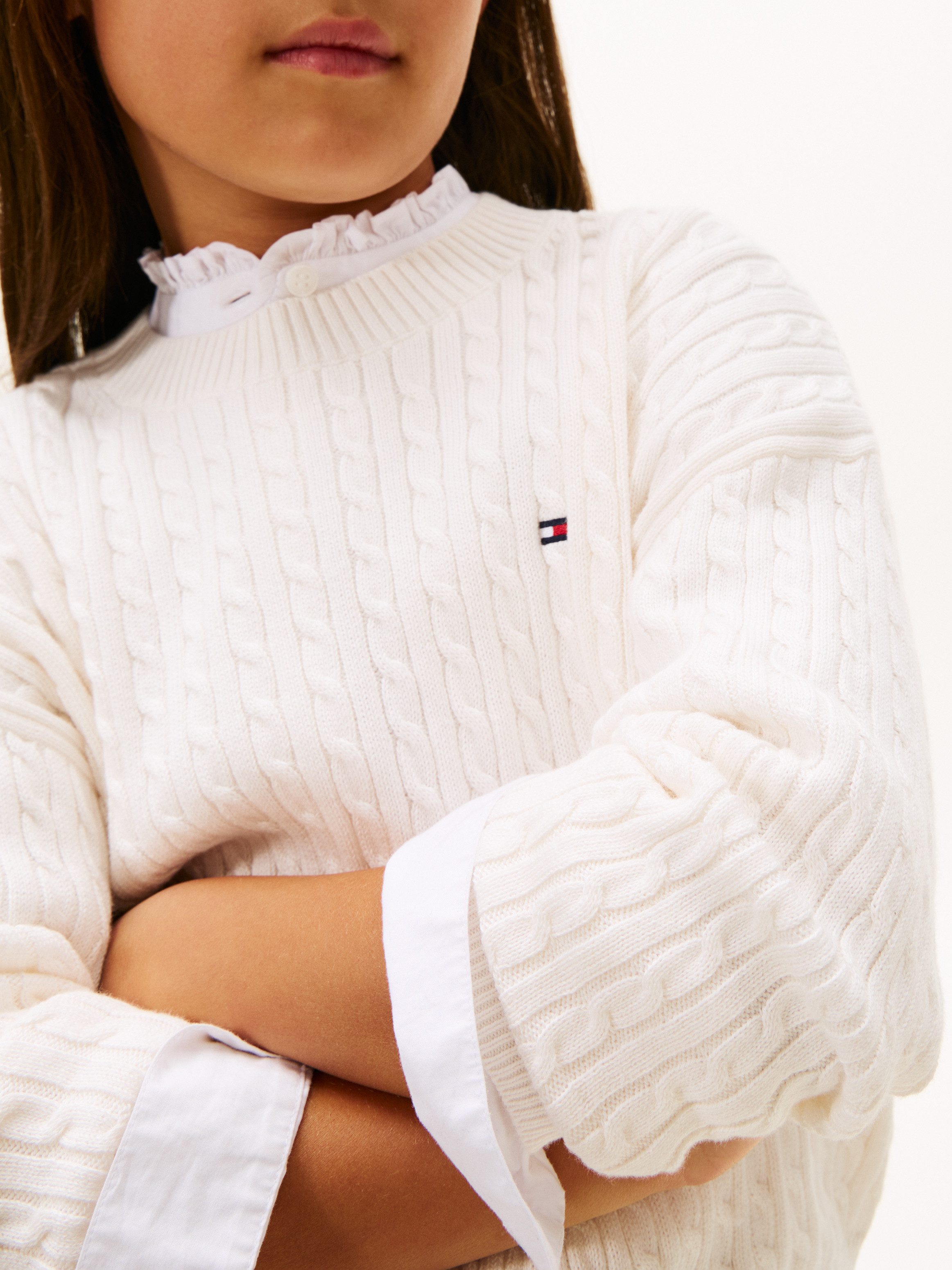Tommy Hilfiger Strickpullover CABLE SWEATER Kinder bis 16 Jahre
