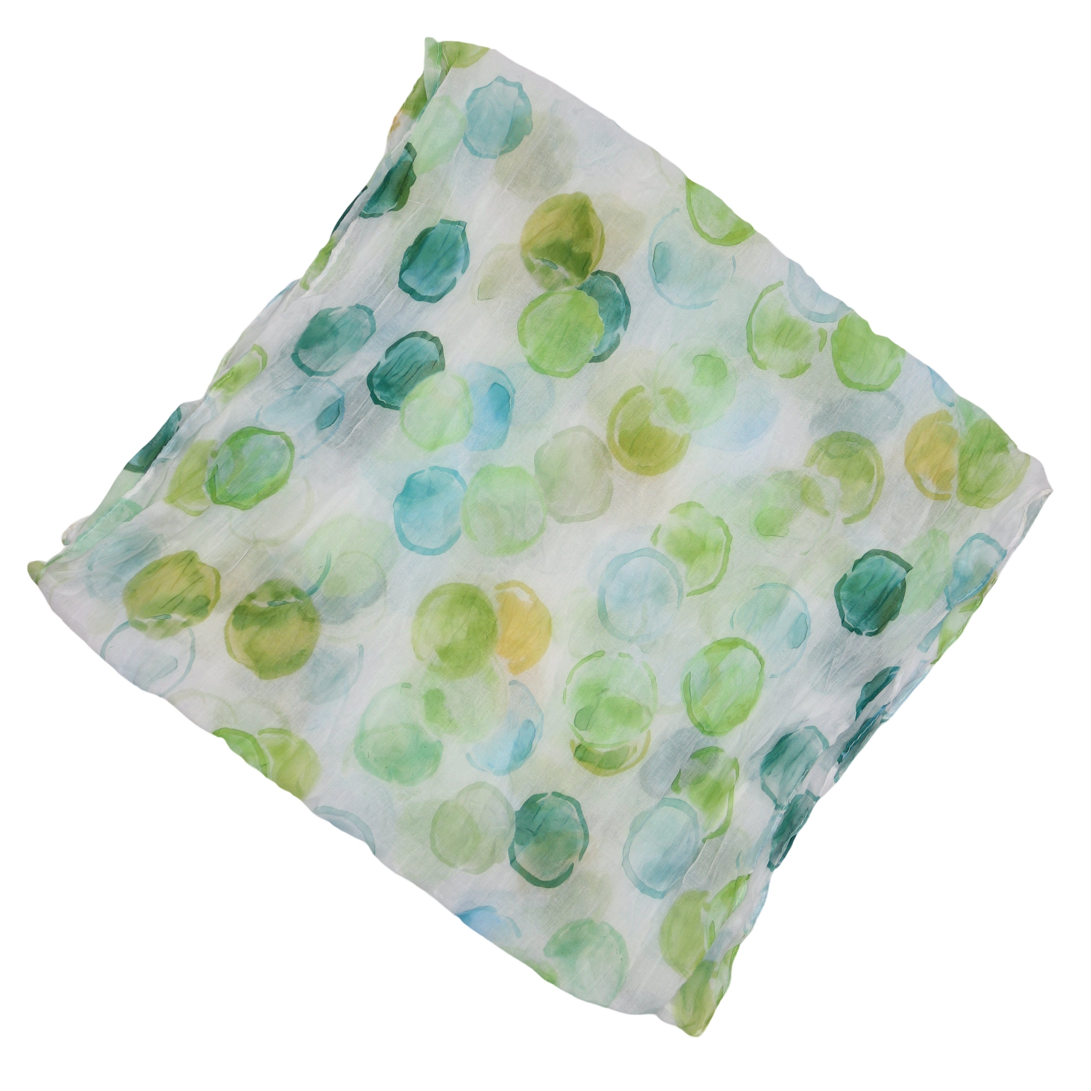 MIRROSI Loop Damen Schal mit Kreis-Muster Weich, Schlauchschal, (zweimal um den Hals wickelbar, ca.45x75cm), Damen Halstuch ideal für Frühling, Sommer oder Herbst