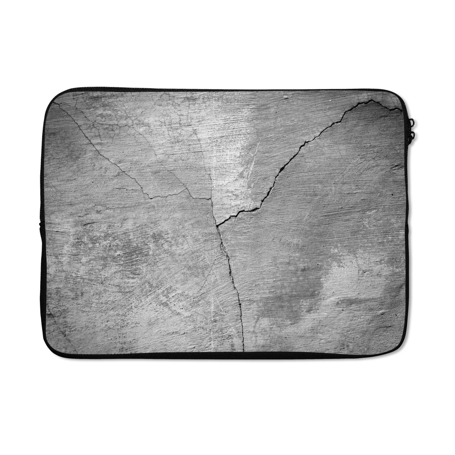 Laptop-Hülle Beton - Industriell - Grau - Weiß - Vintage