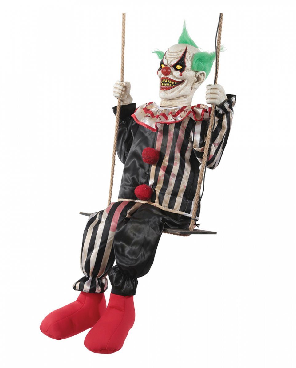 Dekoobjekt Horror Clown Chuckles Halloween Animatronic mit Be