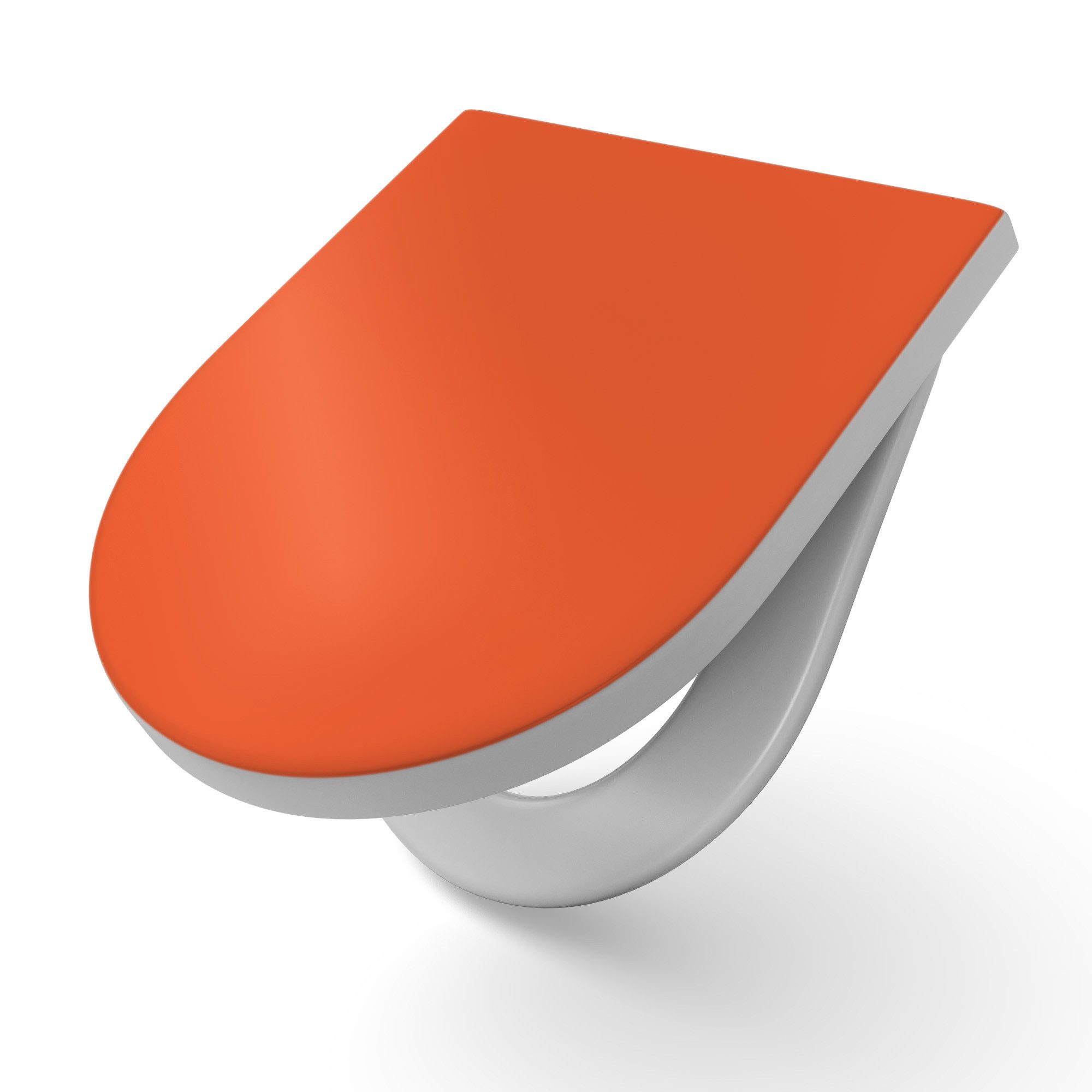 DEQORI WC-Sitz 'Unifarben - Terrakotta', WC Toilettensitz bedruckt Klobrille Toilettendeckel Motiv WC-Brille