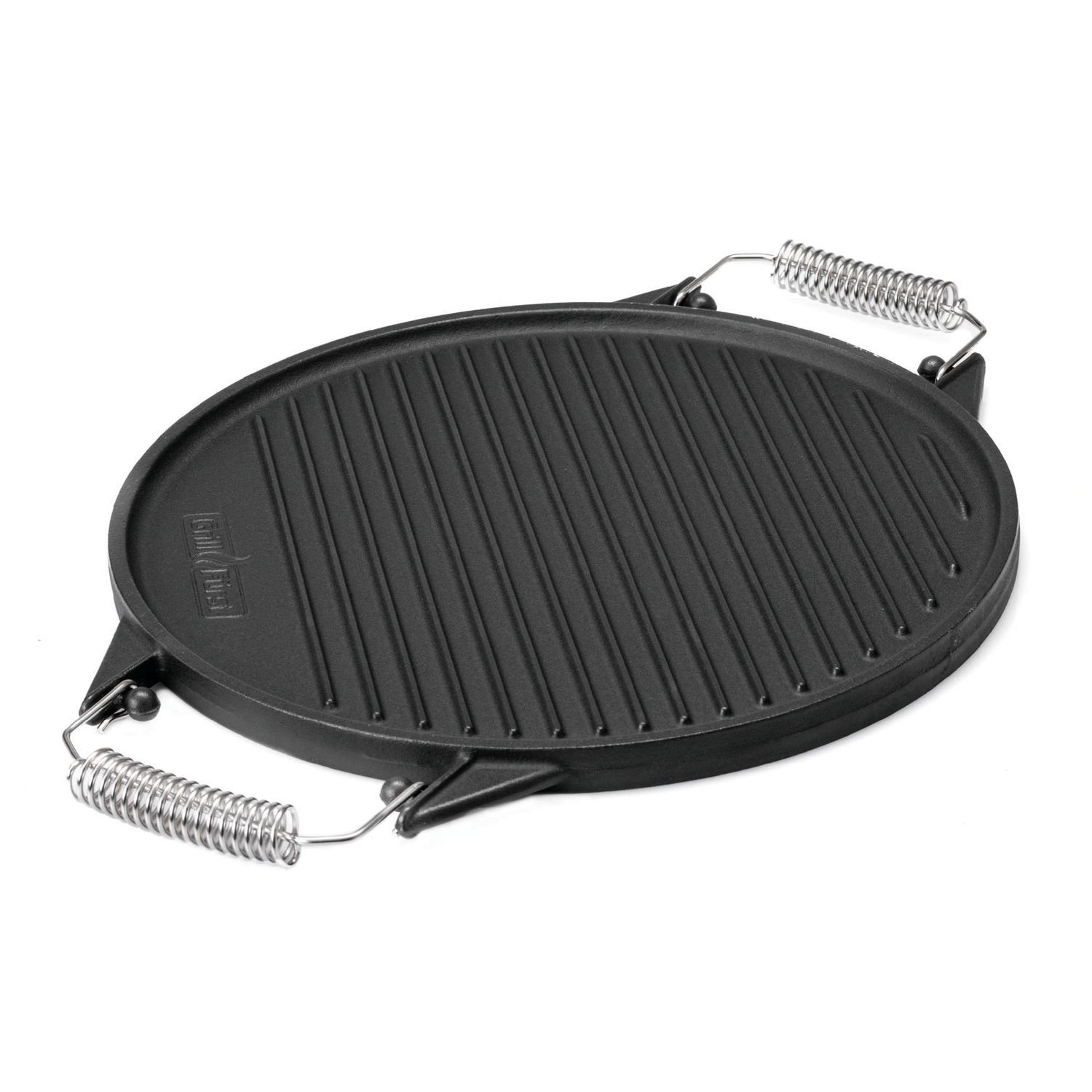 Grillfürst Grillplatte Grillfürst Universal Grillplatte rund / Wendeplatte aus Gusseisen Ø 35 cm