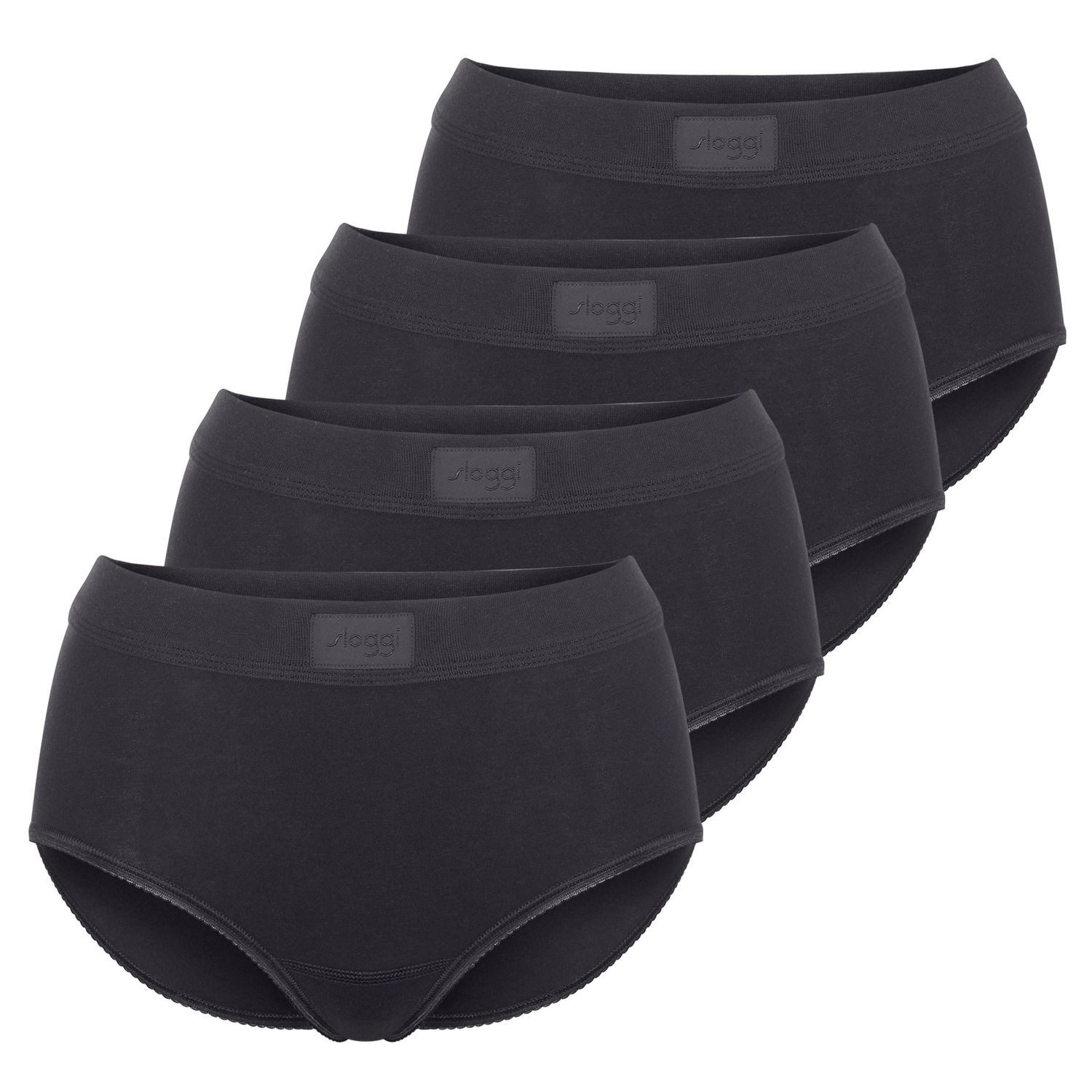 sloggi Slip Double Comfort T Maxi Slips (Set) breiter und weicher Bund, Frottee-Zwickel