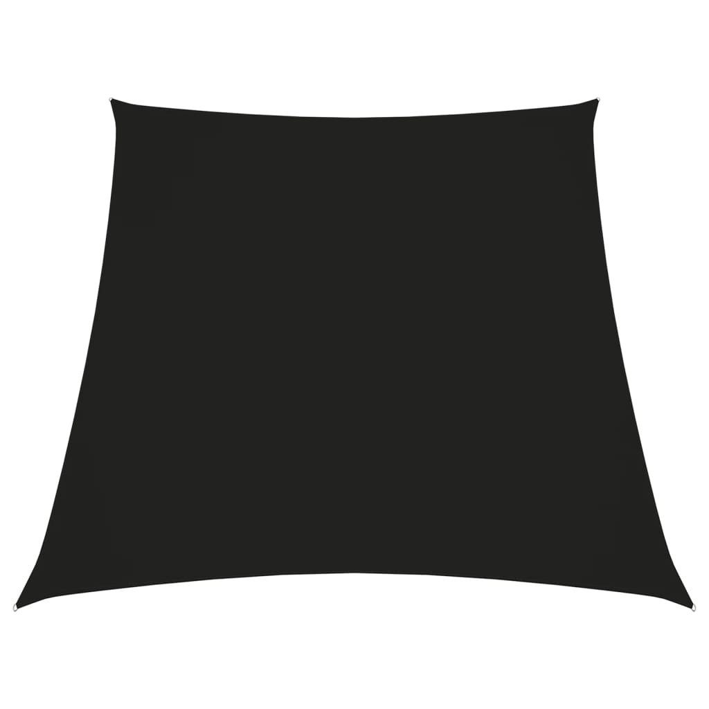 vidaXL Sonnensegel Sonnensegel Oxford-Gewebe Trapezförmig 3/5x4 m Schwarz, (1-tlg)
