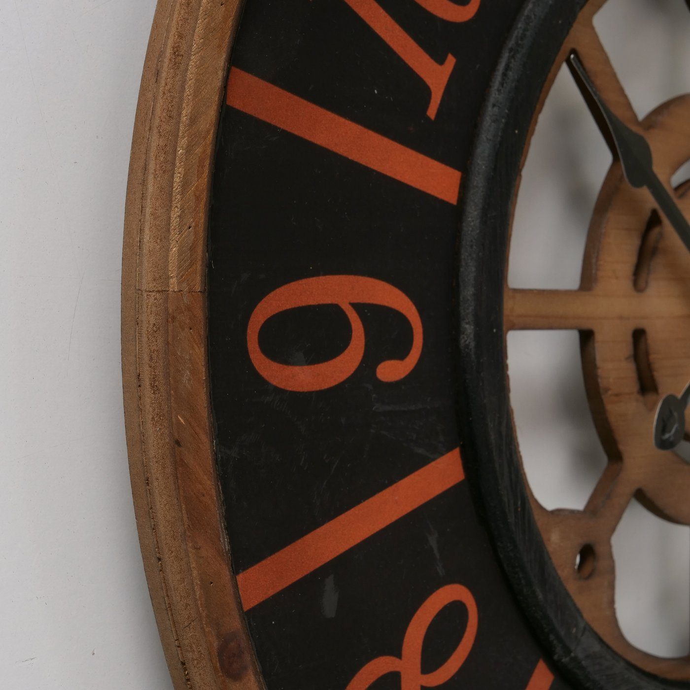 Holz "Alton" B50cm, in Wanduhr BOLTZE aus Uhr schwarz