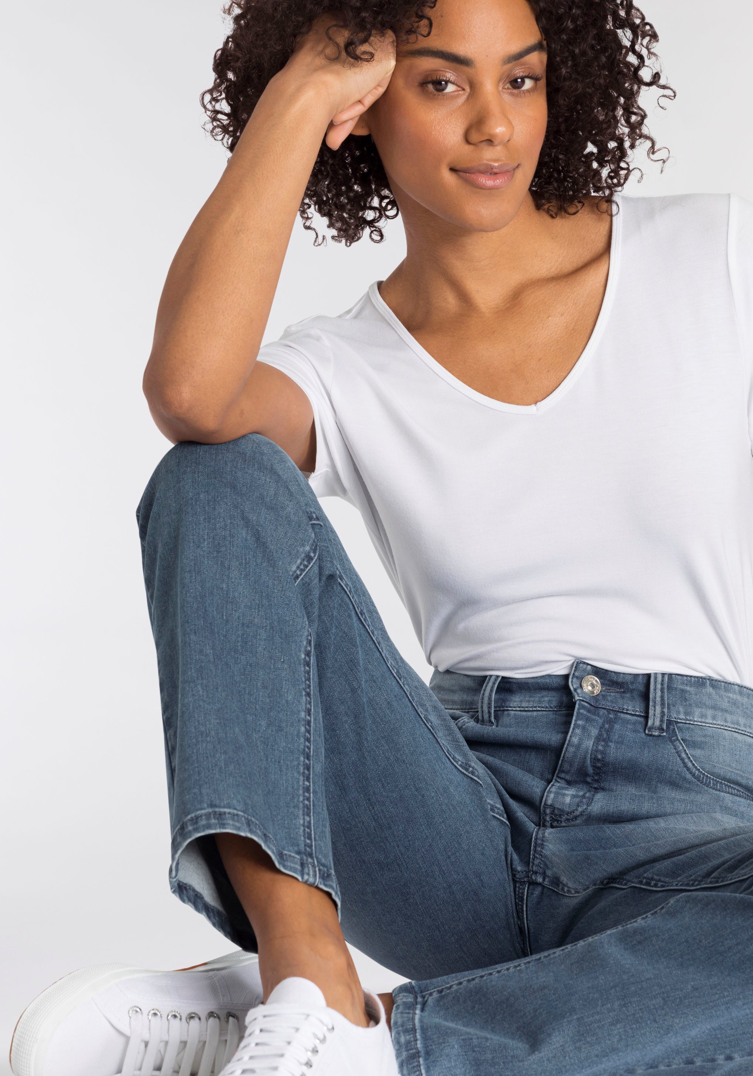 MAC Bequeme Jeans Stella Gerader Beinverlauf