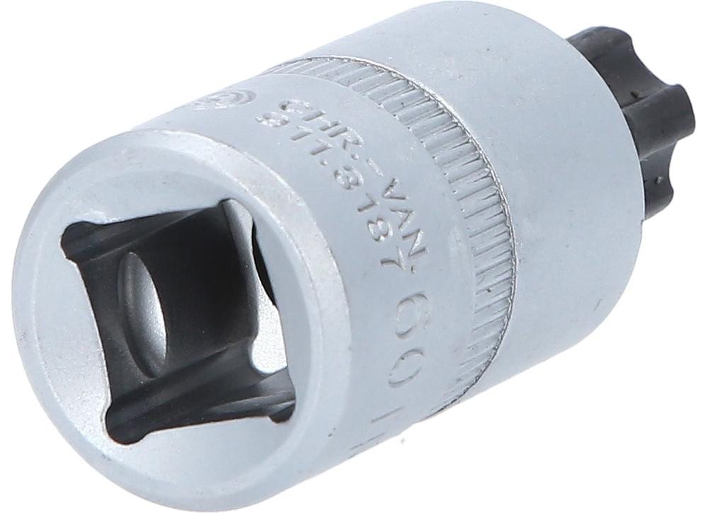 Thumbnail - KS Tools Bohrer- und Bitset 1/2" Bit-Stecknuss TorxPlus mit Stirnlochbohrung, IPR60