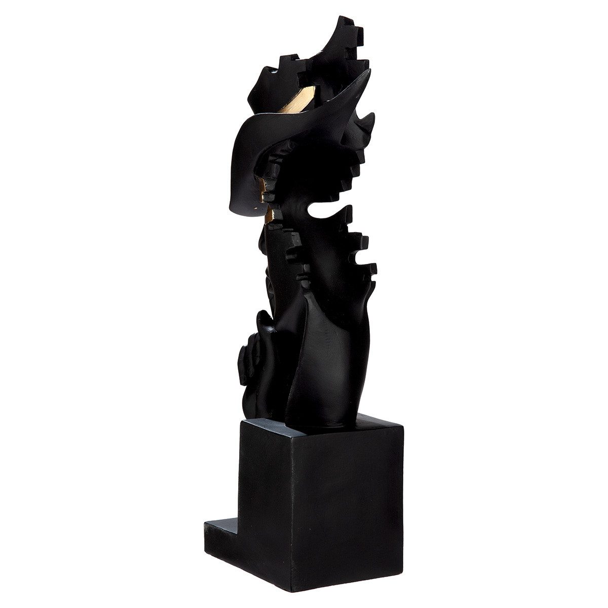 MF Skulptur Deko Skulptur Mystique Noir Kopf Figur modern schwarz gold (1 St)